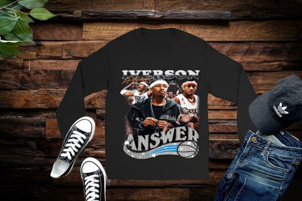 Limited Allen Iverson Shirt The Answer Graphic Unisex Tshirt Sweatshirt