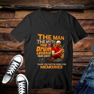 Limited Charlie Watts Shirt, Signature Shirt, Charlie Watts The Man The Myth The Drum Legend 1941-2021 Thank You For The Music And Memories 3