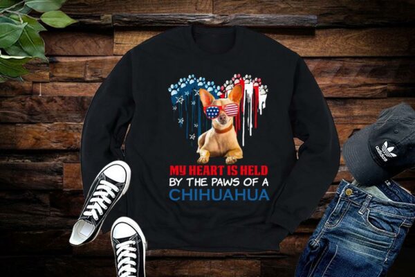 Limited Chihuahua Shirt, My Heart Is Held By Paws Of A Chihuahua Shirt