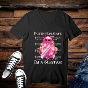 Limited Faith Hope Love I'm A Survivor Fight With God Shirt 3
