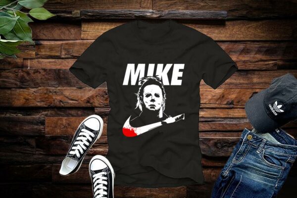 Limited Halloween Michael Myers Mike With Logo Nike Shirt, Mike Nike Shirt