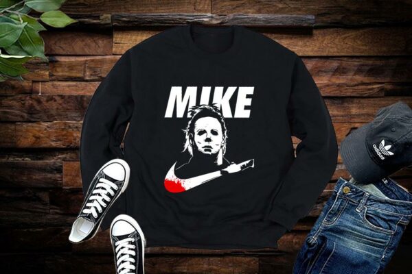 Limited Halloween Michael Myers Mike With Logo Nike Shirt, Mike Nike Shirt