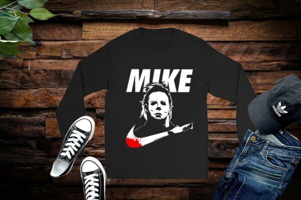 Limited Halloween Michael Myers Mike With Logo Nike Shirt, Mike Nike Shirt