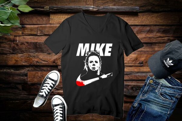 Limited Halloween Michael Myers Mike With Logo Nike Shirt, Mike Nike Shirt