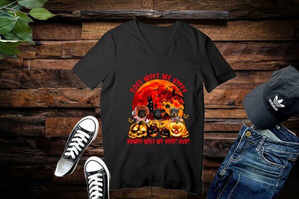 Limited Halloween Shirt, Dogs Make Me Happy Human Make My Head Hurt Shirt