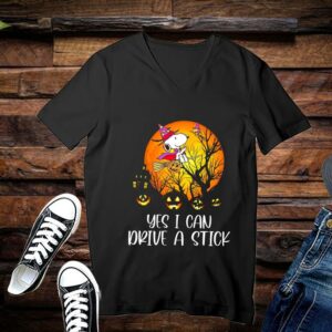 Limited Halloween Shirt, Snoopy Shirt, Yes I Can Drive A Stick Snoopy Halloween Shirt 3