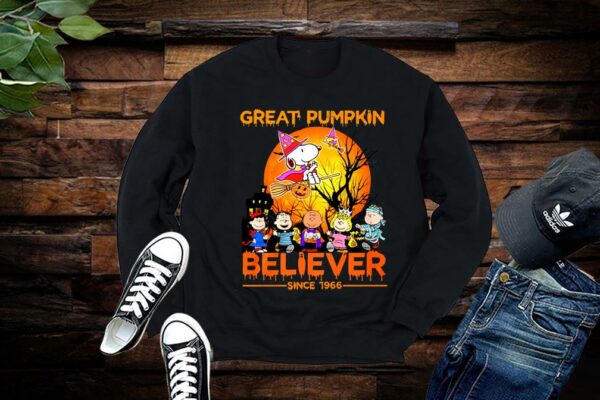 Limited The Peanuts Shirt, Snoopy Shirt, Great Pumpkin Believer Since 1966 Halloween Shirt