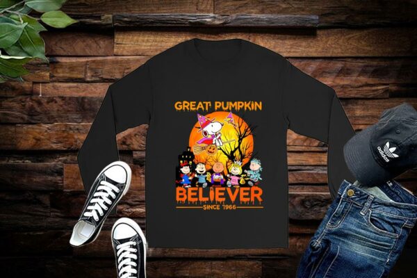Limited The Peanuts Shirt, Snoopy Shirt, Great Pumpkin Believer Since 1966 Halloween Shirt