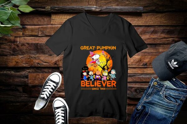 Limited The Peanuts Shirt, Snoopy Shirt, Great Pumpkin Believer Since 1966 Halloween Shirt