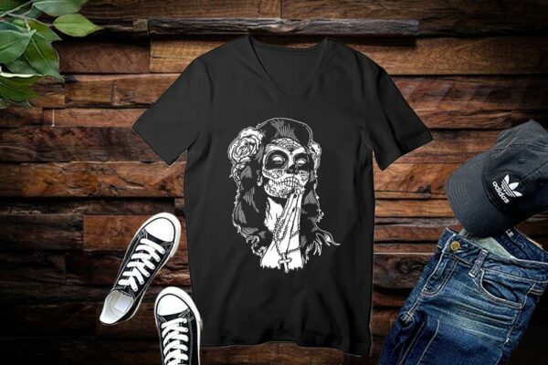 Mexican Skull Ladies Cap Shirt Limited