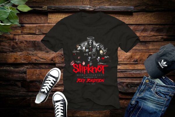 Slipknot Shirt, Slipknot World Tour 2021 In Memory Of Joey Jordison 1975-2021 Shirt
