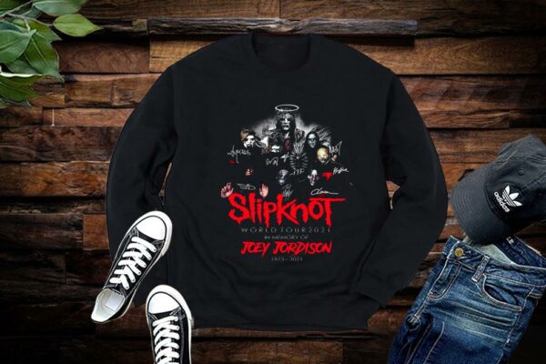 Slipknot Shirt, Slipknot World Tour 2021 In Memory Of Joey Jordison 1975-2021 Shirt