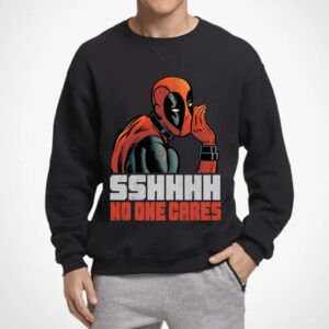 Deadpool Shirt, Marvel Deadpool Shhh No One Cares Shirt, Marvel Deadpool Shirt, Deadpool Shirt