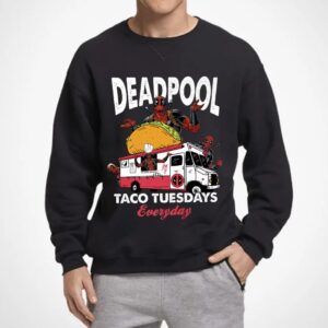 Deadpool Shirt, Marvel Deadpool Taco Tuesdays Everyday Graphic Shirt, Marvel Deadpool Shirt, Deadpool Shirt