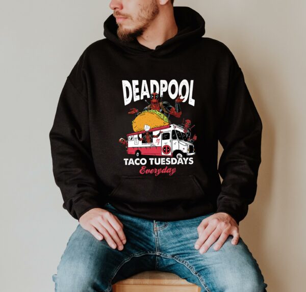 Deadpool Shirt, Marvel Deadpool Taco Tuesdays Everyday Graphic Shirt, Marvel Deadpool Shirt, Deadpool Shirt