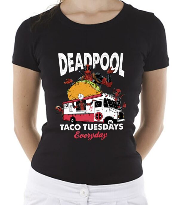 Deadpool Shirt, Marvel Deadpool Taco Tuesdays Everyday Graphic Shirt, Marvel Deadpool Shirt, Deadpool Shirt