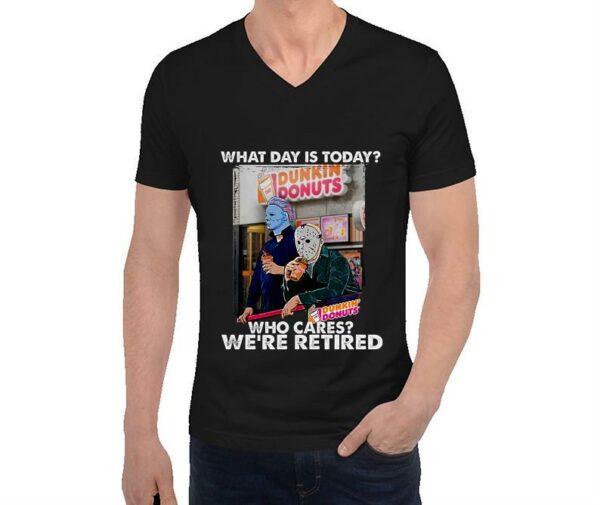 Halloween Dunkin' Donuts Jason Voorhees Michael Myers Retired Shirt, Women Shirt, Unisex Shirt