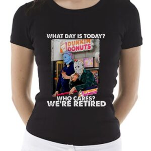 Halloween Dunkin' Donuts Jason Voorhees Michael Myers Retired Shirt, Women Shirt, Unisex Shirt 3