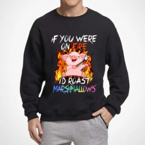 If You Were On Fire I'd Roast Marshmallows Shirt, Unisex Shirt 1