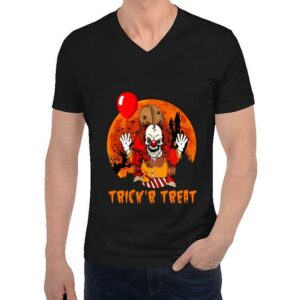 Sam And Pennywise Shirt, Sam And Pennywise Horror Character Trickr Treat Halloween Shirt, Women Shirt, Unisex Shirt 2