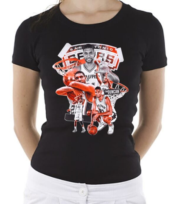 Tim Duncan Center San Antonio Spurs Hall Of Fame shirt, Tim Duncan Shirt