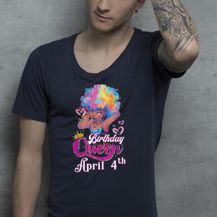 April 4th Birthday Queen Aries Zodiac shirt