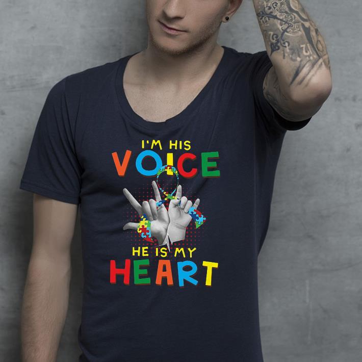 Autism I’m his voice he is my heart shirt Autism I m his voice he is my heart shirt 4 - Autism I’m his voice he is my heart shirt
