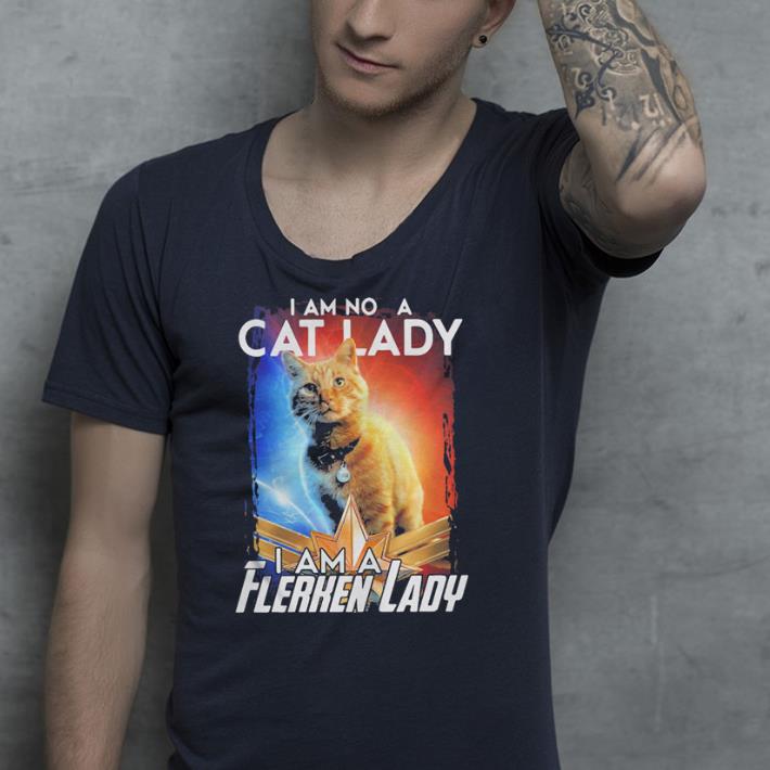 Captain Marvel I am no a cat lady I am a Flerken lady shirt