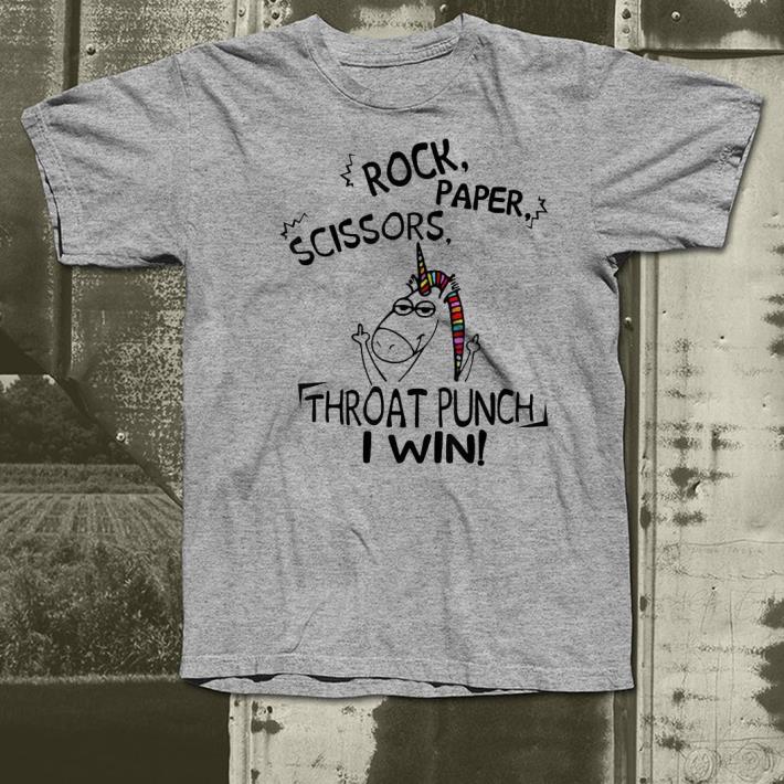 Rock paper scissors throat punch I win shirt 9 Rock paper scissors throat punch I win shirt