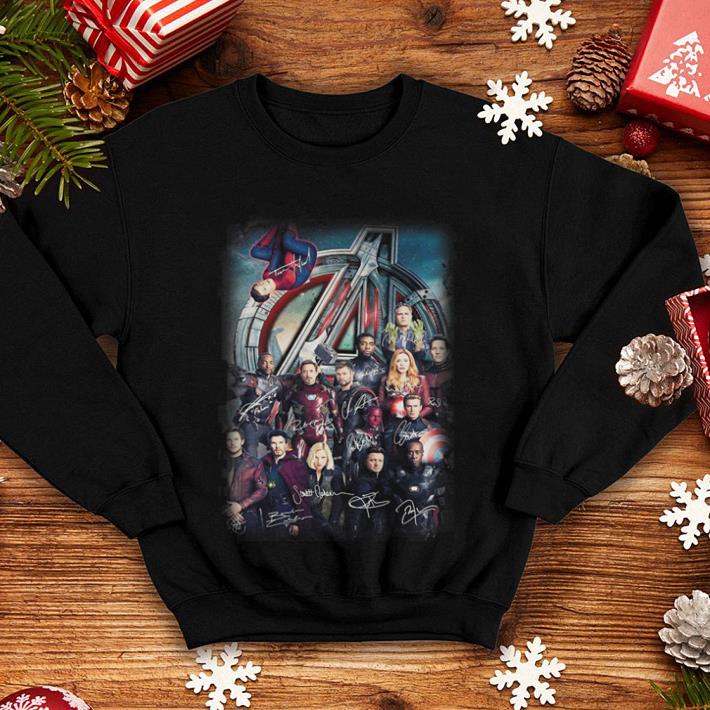 Avengers Endgame Character all signature shirt Avengers Endgame Character all signature shirt 4 - Avengers Endgame Character all signature shirt