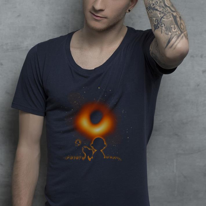 Dog and baby are watching stars in the night sky shirt