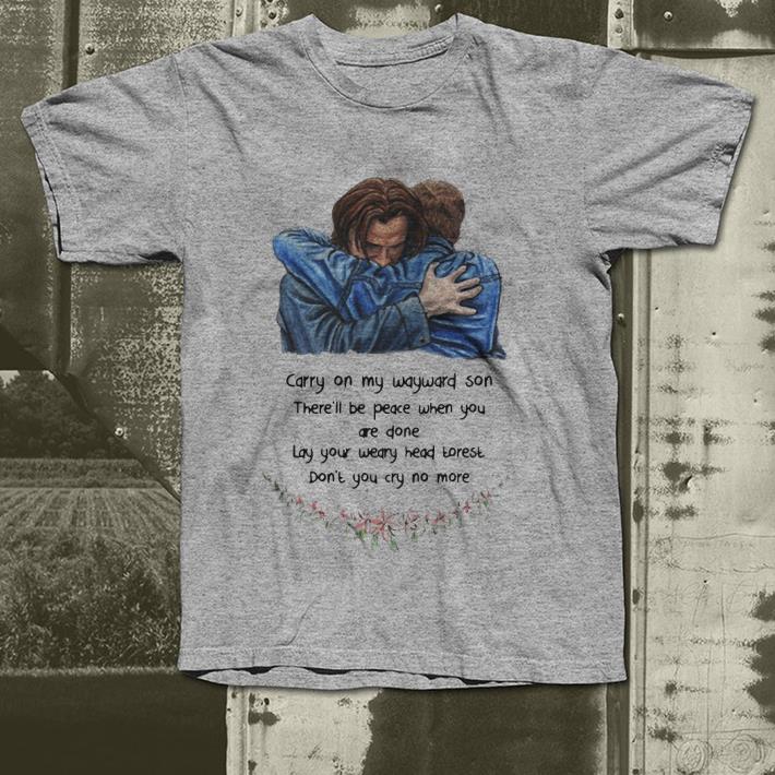 Jared Padalecki carry on my wayward son there’ll be peace when you shirt