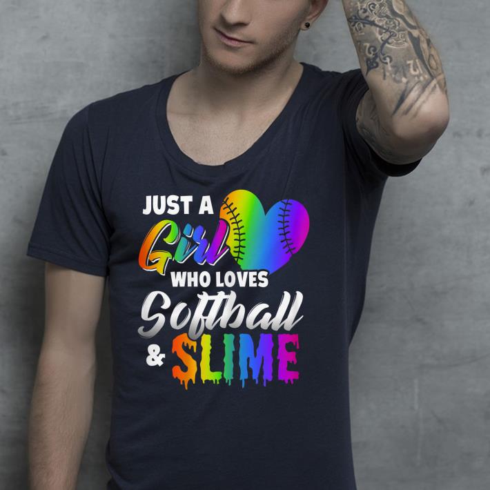 Just A Girl Who Loves Softball and Slime shirt 9 Just A Girl Who Loves Softball and Slime shirt
