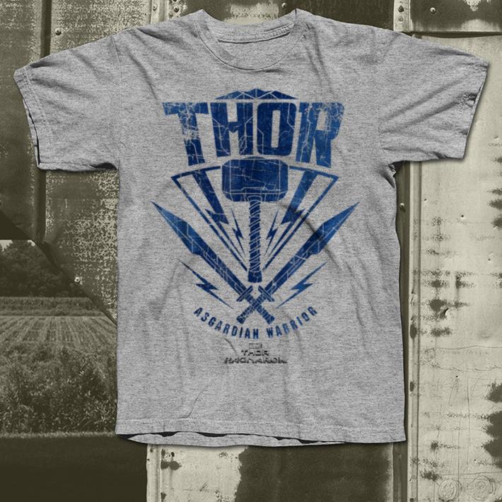 Marvel Thor Ragnarok Asgardian Warrior Hammer Shield shirt