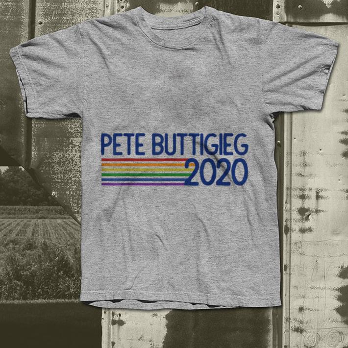 Mayor Pete Buttigieg 2020 Retro Pride Rainbow shirt