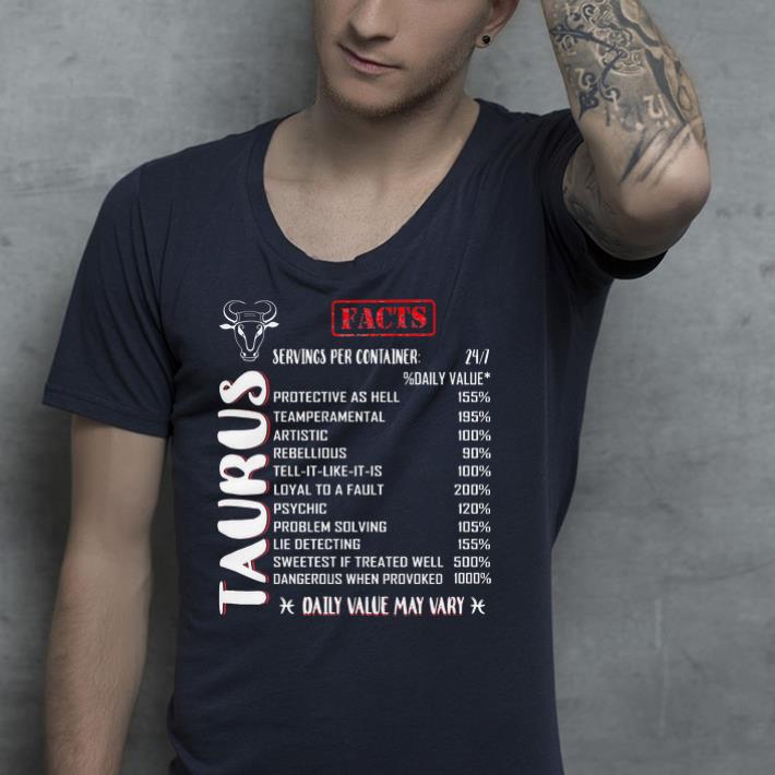 Zodiac Taurus oaily value may vary  shirt