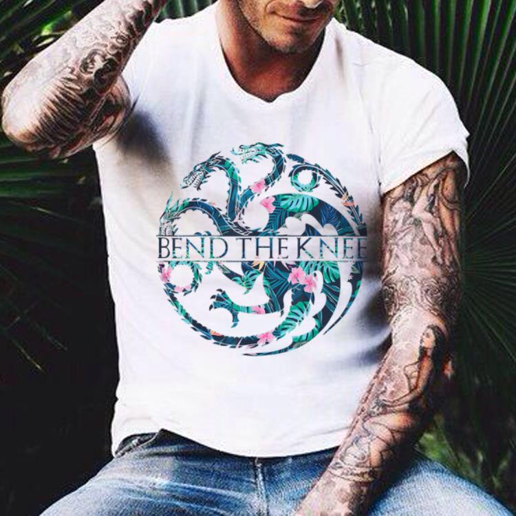 Bend The Knee King Or Queen Throne Dragon Flower shirt