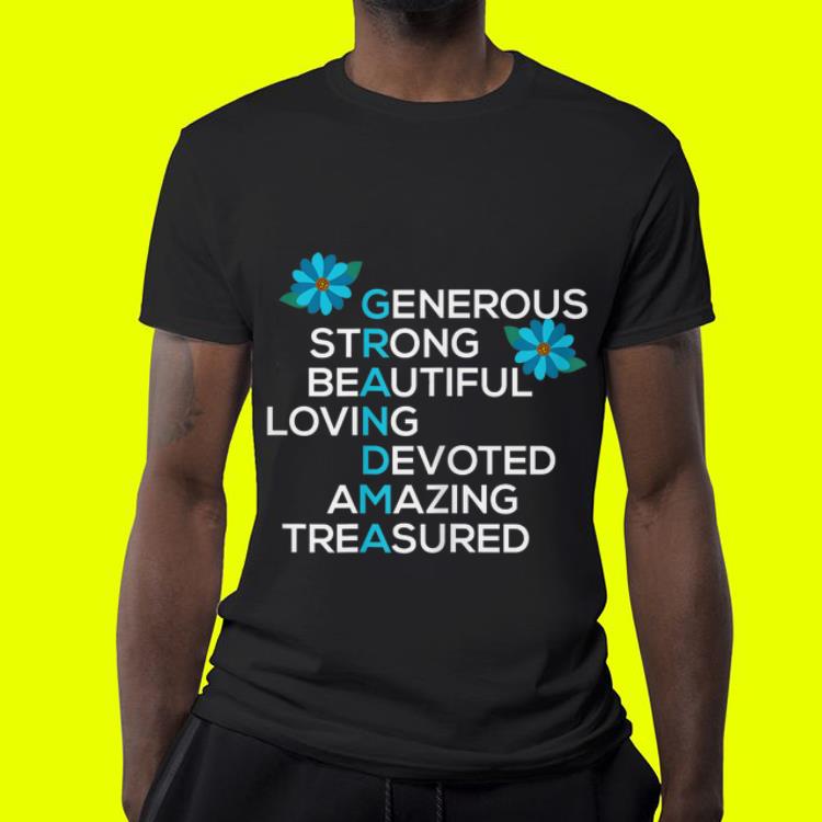 Generous Strong Beautiful Loving Devoted Amazing Treasured Grandma Blue Mother Day shirt 9 Generous Strong Beautiful Loving Devoted Amazing Treasured Grandma Blue Mother Day shirt