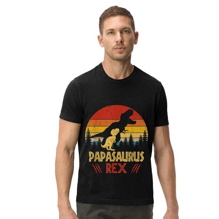 Papas Saurus T-rex Dinosaur Fathers Day shirt