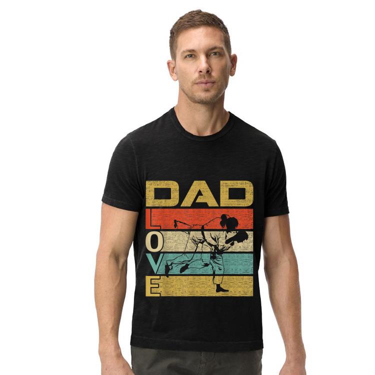 Retro Vintage Dad Love Brazilian JiuJitsu Fathers Day shirt