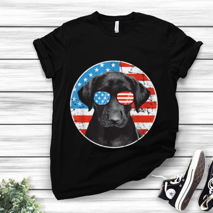 4th Of July Dog Sunglass American Flag Labrador Retriever hoodie