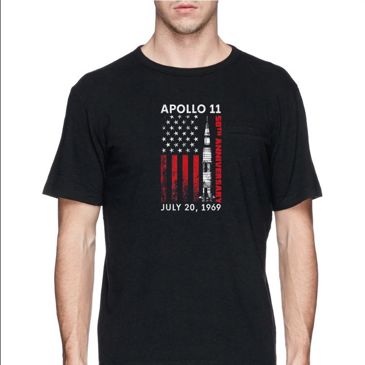 Apollo 11 50th Anniversary Moon Landning July 20 1969 American Flag shirt