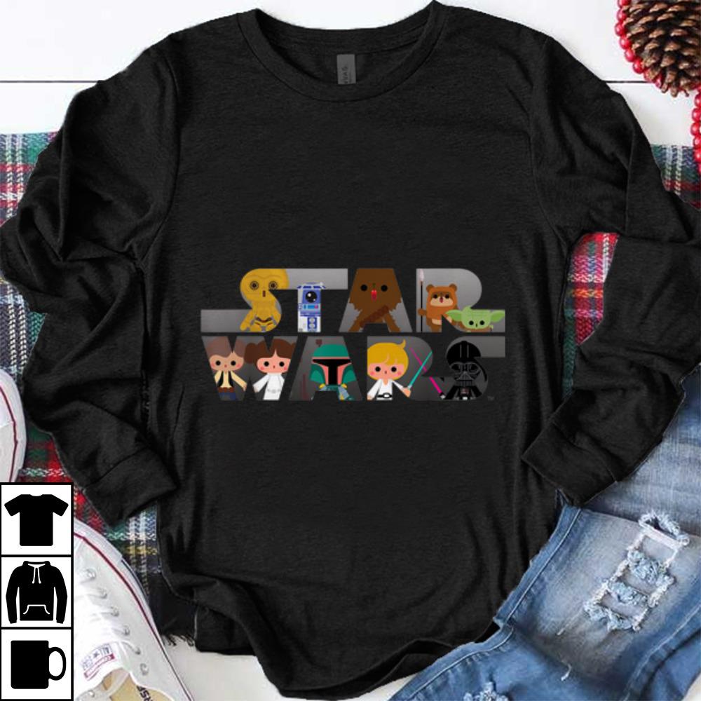 Awesome Star Wars Logo Kawaii Multi Character shirt