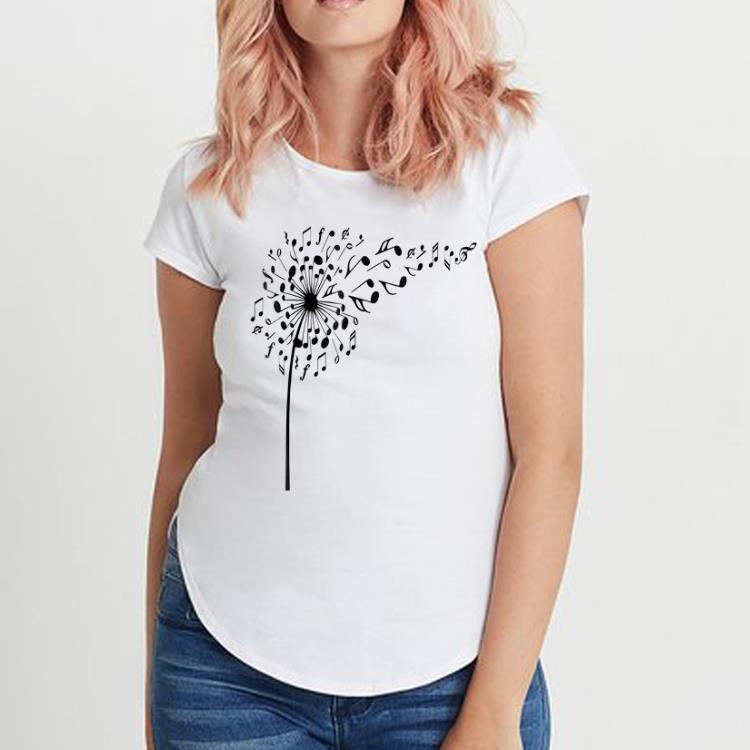 Dandelion Music Notes flower long sleeve