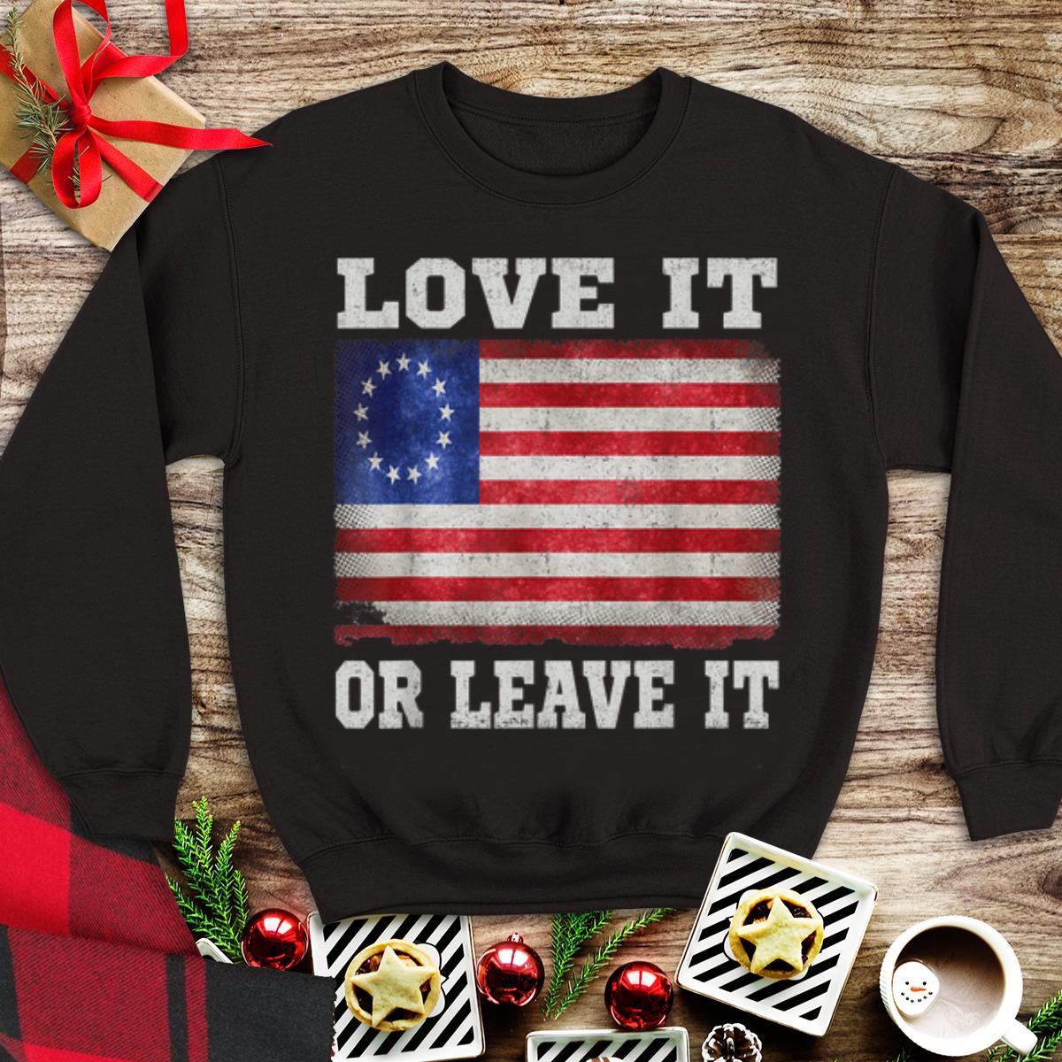 Love It Or Leave It Betsy Ross Flag tank top