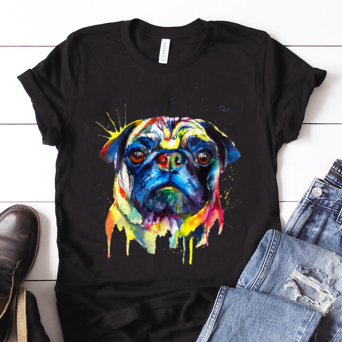 Nice Trend Pug Dog Artistic shirt