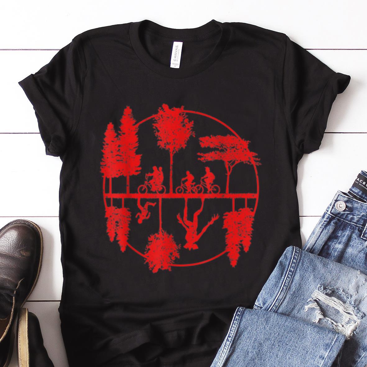 Nice Trend World Upside Down Stranger Things Style Pop Culture 11 Film shirt