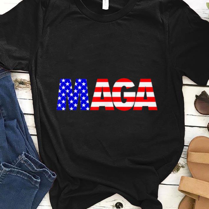 Premium Maga Donald Trump 2020 American Flag 4th Of July shirt