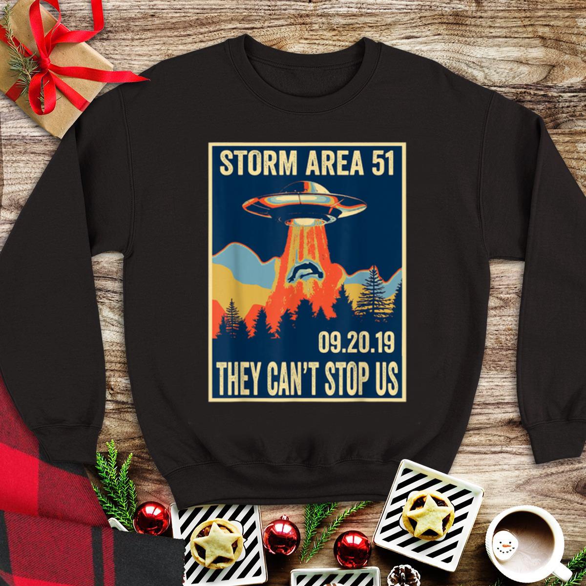 Storm Area 51 They Can't Stop Us UFO tank top