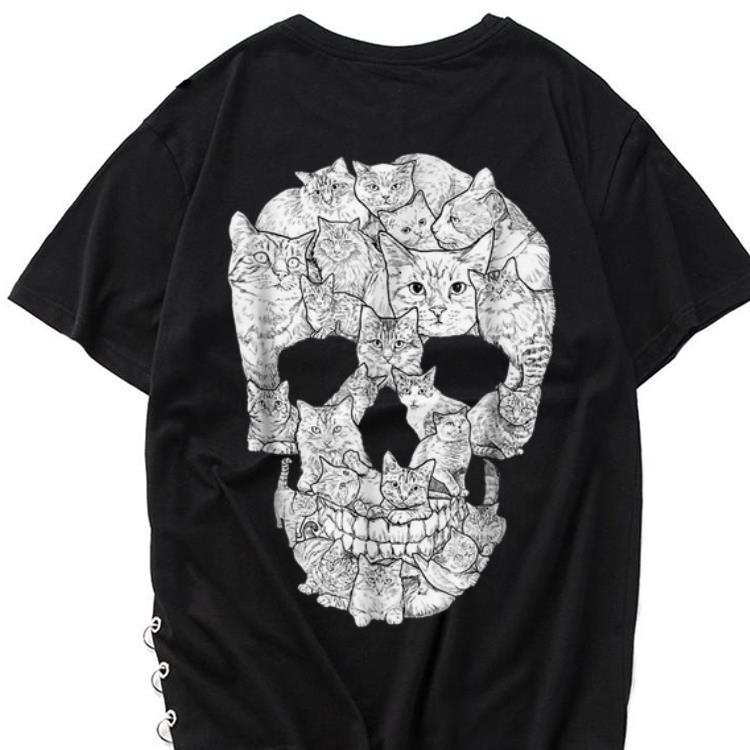 The best trend Cat Skull Skeleton Halloween Costume Idea shirt